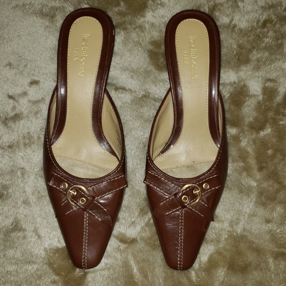 Liz Claiborne Flex Low Heeled Slides